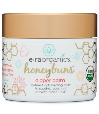 Era Organics Diaper Rash Cream 2oz. USDA Certified Organic Soothing Diaper Rash Treatment for Sensitive Skin. N