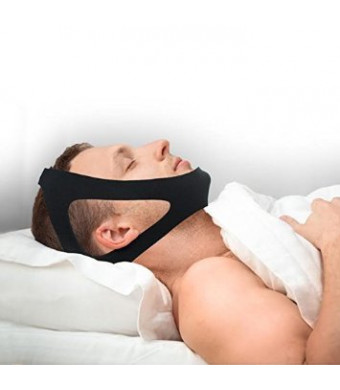 SnoreX Professional Anti Snore Chin Strap - Adjustable - #1 Ranked Device Instant Snore Stopper (Improved Quality)
