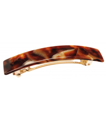 France Luxe Classic Rectangle Barrette - Africa