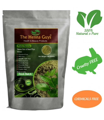 100% Pure and Natural Henna Powder For Hair Dye / Color 100 Grams - The Henna Guys