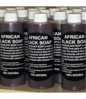 Plant Guru 100% Pure Authentic Liquid African Black Soap From Ghana 8oz.