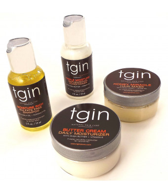 tgin (Thank God It's Natural) tgin Moist Collection- Sample Pack for Natural Hair, 2oz