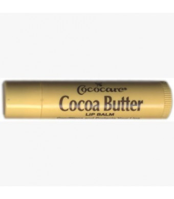 Cocoa Butter Lip Balm, .15 oz, 10 Pack