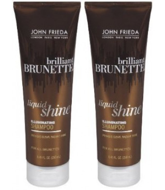 John Frieda Brilliant Brunette Liquid Shine Illuminating Shampoo - 8.45 oz - 2 pk
