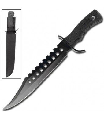 Armory Replicas Night Stalkers Marine Force Recon Hunting Outdoor Survivors Bowie Sawback Knife 17 Inches Black