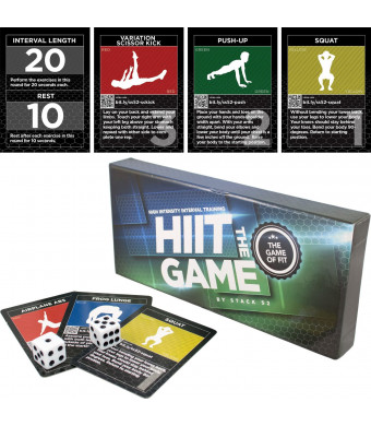 The HIIT Interval Workout Game by Stack 52. Designed by Military Fitness Expert. Video Instructions Included. Bodyweight Exercises, No Equipment Needed. Fun and Motivating Training Program.
