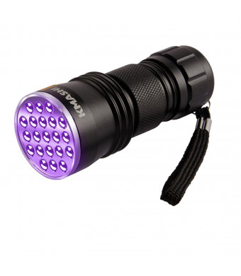 KMASHI 21 LED Flashlight UV Light,Pets Urine and Stains Detector LED Ultraviolet Flashlight