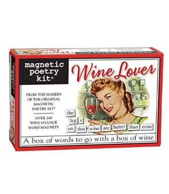 Magnetic Poetry - Wine Lover Kit - Words for Refrigerator - Write Poems and Letters on the Fridge - Made in the USA