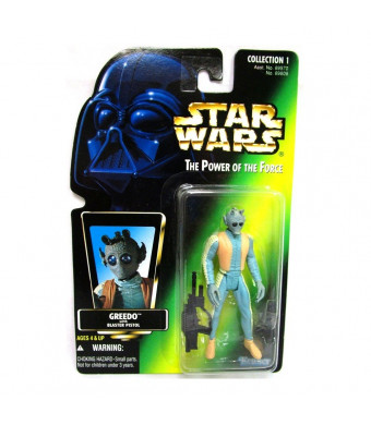Star Wars Power of the Force Green Holofoil Card Greedo Action Figure