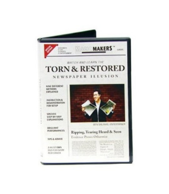 Magic Makers Torn and Restored Newspaper Illusion DVD - Watch and Learn