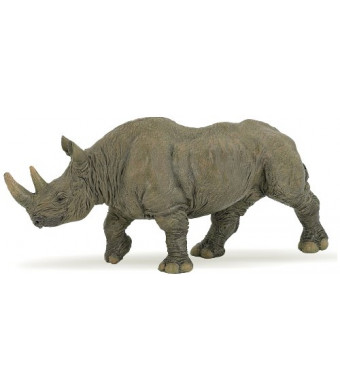 Papo Black Rhinoceros Toy Figure