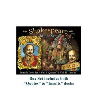 Prospero Art Shakespeare "Double Deck" Playing Card Set
