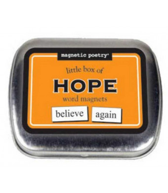 Magnetic Poetry - Little Box of Hope Kit - Words for Refrigerator - Write Poems and Letters on the Fridge - Made in the USA