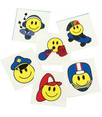 US Toy Smiley Face Temporary Tattoos