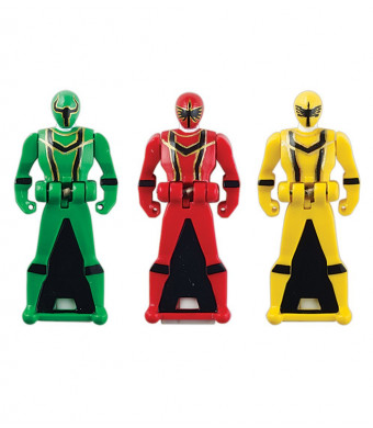 Power Rangers Super Megaforce - Mystic Force Legendary Ranger Key Pack, Red/Green/Yellow