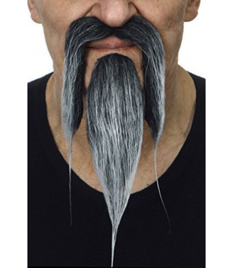 Mustaches Shaolin salt and pepper beard and moustache