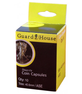 Guardhouse Box of 10 Direct Fit 40.6mm Coin Holders American Silver Eagles