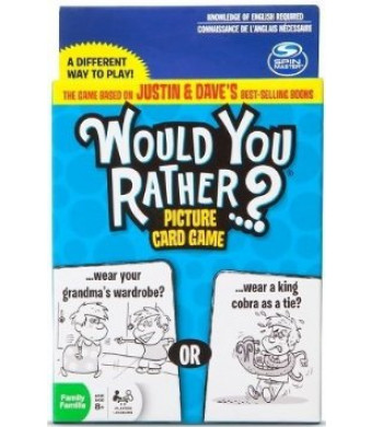 Spin Master Would You Rather? Picture Card Game
