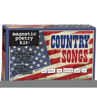 Magnetic Poetry - Country Songs Kit - Words for Refrigerator - Write Poems and Letters on the Fridge - Made in the USA