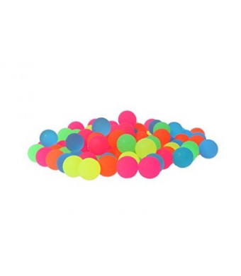 Juvale Bouncy Balls - Colorful Bright Solid Color High Bouncing Balls Bulk - 100pcs 2.7cm