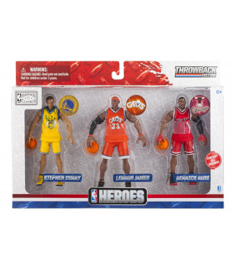 NBA Heroes- Throwback Action Figure (3 Pack)