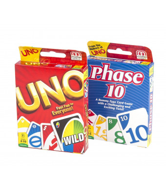 Maven Gifts: Phase 10 Card Game with UNO Card Game