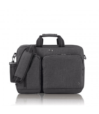 SOLO 15.6" Laptop Hyrbid Briefcase Backpack, Grey, UBN310-10