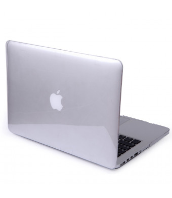 HDE MacBook Pro 13 Retina Glossy Case Hard Shell See Through Plastic Snap On Case Fits Models A1425 / A1502 (Clear)