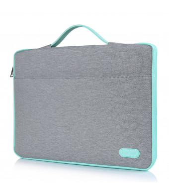 ProCase 14 - 15.6 Inch Laptop Sleeve Case Protective Bag for 15" MacBook Pro/ Pro Retina, Ultrabook Notebook Carrying Case Handbag for 14" 15" Lenovo Dell Toshiba HP Chromebook ASUS Acer (Light Grey)