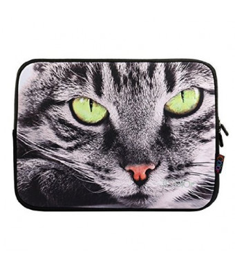 Cat iColor 11.6"-12" inch Laptop Neoprene Sleeve Case Bag Cover for New Macbook Retina, Microsoft Surface Pro 3, Samsung, ASUS, HP, Dell, Toshiba, Lenovo(IPS12-012)