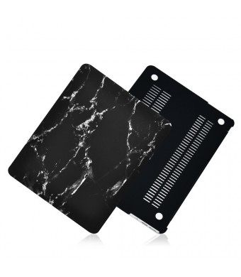 INV DESIGN Retina MacBook Pro 13" Rubberized Hard Case ( Model A1425 / A1502, Black Marble )