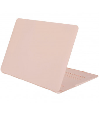 Mosiso MacBook Air 13 Case, Ultra Slim Soft-Touch Plastic See Through Hard Shell Snap On Cover for MacBook Air 13.3 Inch (A1466 and A1369), Rose Quartz(Baby Pink)