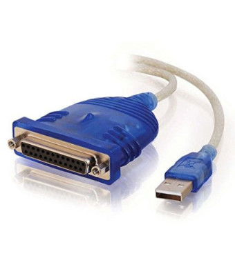 C2G / Cables To Go 16899 USB To DB25 Parallel Printer Adapter Cable, 6 Feet