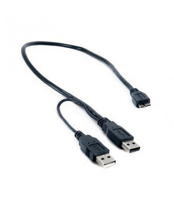 Oyen Digital USB 3.0 Y-Cable (USB 3.0 Micro-B to Standard Male A) 1.5'