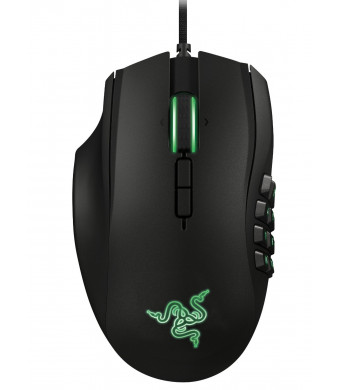 Razer Naga Left Handed MMO Gaming Mouse - 8600 DPI and 12 Programmable Buttons