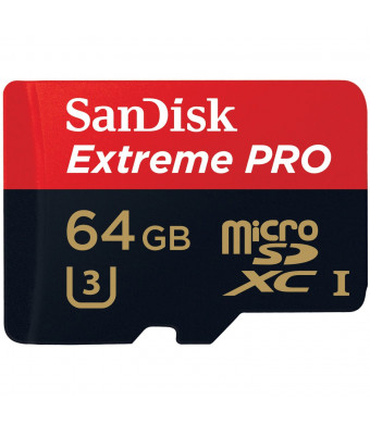 SanDisk Extreme Pro 64 GB Class 10 UHS-I 95 MBps Read MicroSD Memory Card