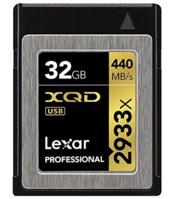 Lexar Professional 2933x 32GB XQD 2.0 Card (Up to 440MB/s Read) w/Free Image Rescue 5 Software - LXQD32GCRBNA2933