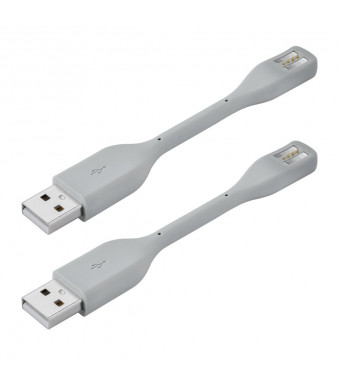 Getwow [2-Pack] Replacement USB Charging and Data Transfer Cable Cord for Jawbone UP3 UP4 UP2 (Gray)