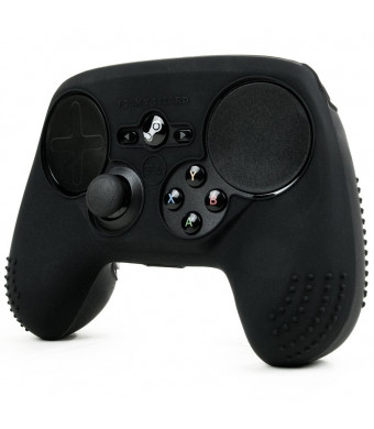 ParticleGrip STUDDED Skin for Steam Controller by Foamy Lizard  Sweat Free 100% Silicone Skin Cover w/Raised Anti-slip Studs (SKIN, BLACK)