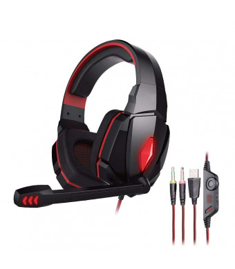 Mitech Mictech G4000 Professional 3.5mm PC Gaming Stereo Noise Canelling Headset Headphone Earphones with