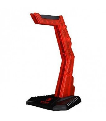 Sades S-xlyz Gaming Headset Cradle Acrylic Bracket Stand Head-mounted Display Rack Headphone Hanger Holder For Gamers (Red)