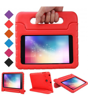 BMOUO Samsung Galaxy Tab A 7.0 inch Kids Case - EVA ShockProof Case Light Weight Kids Case Super Protection Cover Handle Stand Case for Kids Children for Samsung Galaxy TabA 7-inch Tablet - Red