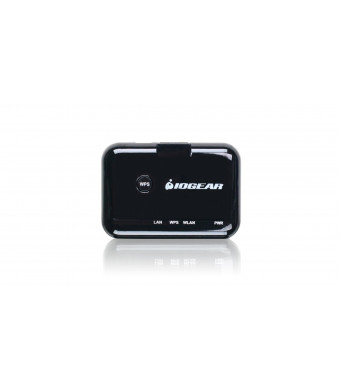 IOGEAR Universal Ethernet to Wi-Fi N Adapter for Home or Office GWU627 (Black)