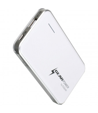 IOGEAR GearPower 2400mAh Capacity Mobile Power Station for Smartphones/Mobile Devices, White GMP2K