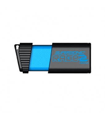 Patriot 128GB Supersonic Rage 2 Series USB 3.0 Flash Drive with Up To 400MB/sec Read, 200MB/s Write (PEF128GSR2USB)