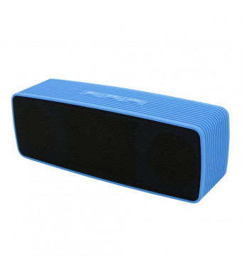 Larkoo - MP3 Player, 4 in 1 Mini Portable bluetooth Speakers, Dual Wireless Speakers with Ultra Bass Stereo Support Hand-Free FM TF USB Disk for Apple Iphone 6 6S Plus and Galaxy Samsung S6 S5 (Blue)