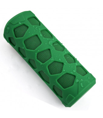Bluetooth Speaker, Mercase Waterproof Sport Portable Wireless Bluetooth Speaker Stereo Bass with Handfree/TF Card Built-in Mic 800mah Rechargeable Battery for iphone/ipad/ipod/Android phone (Green)
