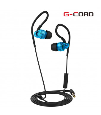 G-Cord Premium In-Ear Earbuds Noise Isolating Stereo Earphones with Mic for Apple iPhone iPad iPod