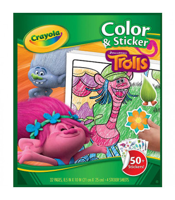 Crayola Trolls Color & Sticker Book