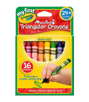 Crayola My First Washable Triangular Crayons - 16 count